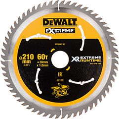 Dewalt Tarcza pilarskia do pilarki tarczowej 210mm 60 zębów(DT99567-QZ)