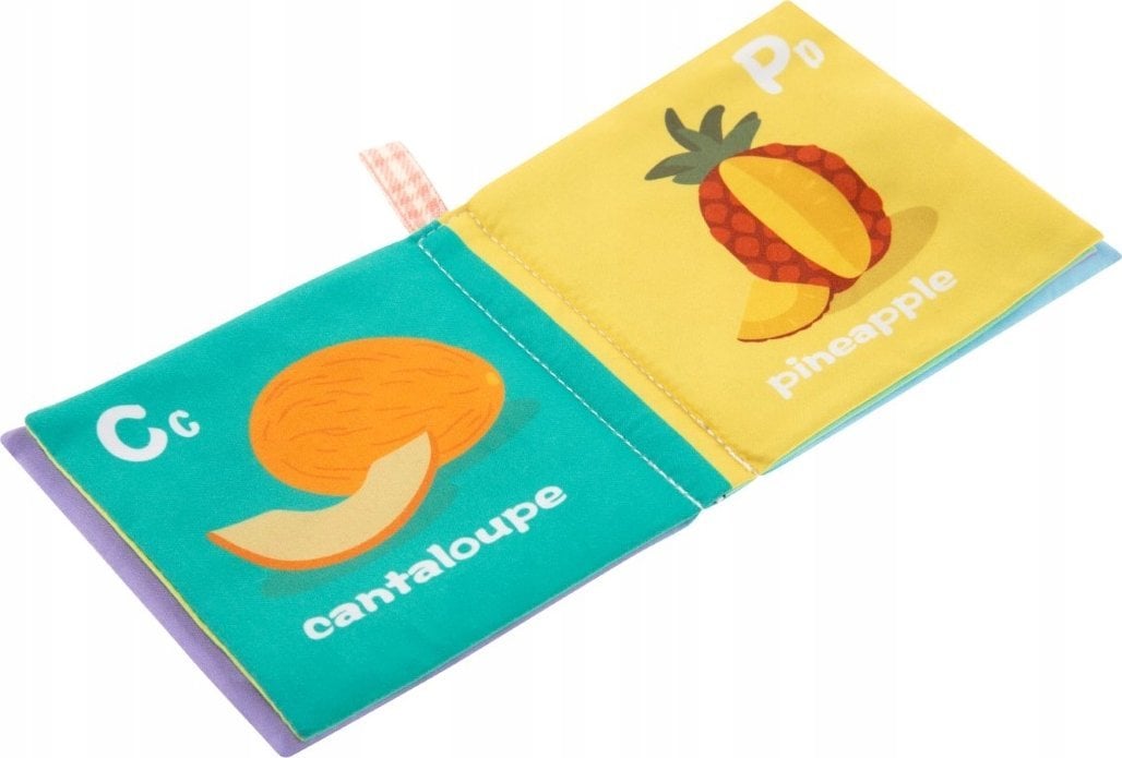 Canpol BOCIOLAND Miękka szeleszcząco - piszcząca książeczka FRUITS 5904501650946