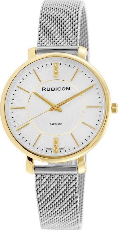 Zegarek Rubicon ZEGAREK DAMSKI RUBICON RNBE51 - SZAFIROWE SZKŁO (zr617b) NoSize