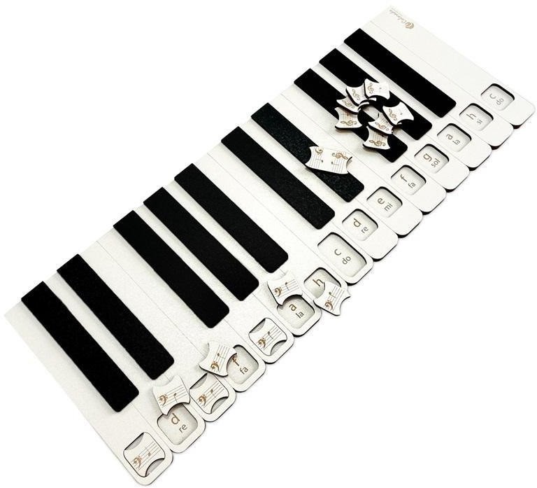 Drewniane pianino do nauki rozkładu nut