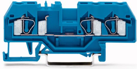 Wago Złączka szynowa 3-przewodowa 4mm2 niebieska (281-684)