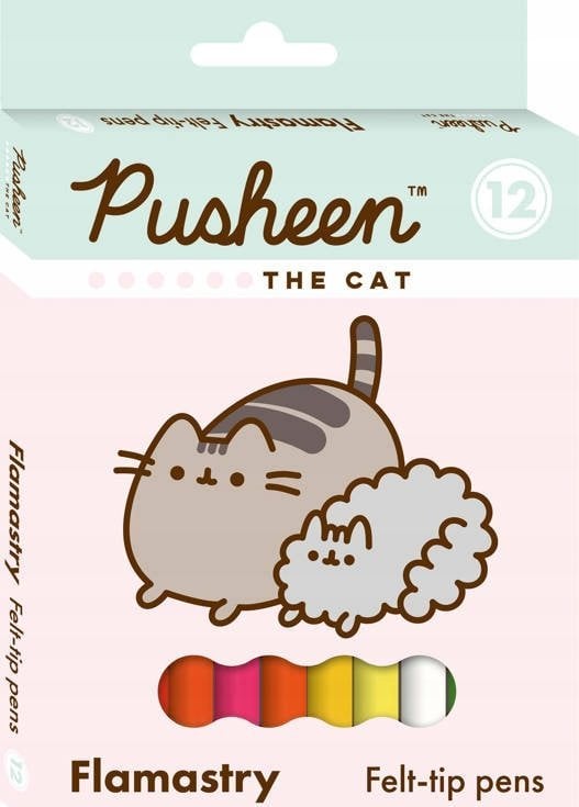 MAJEWSKI Flamastry 12 kolorów Pusheen p10