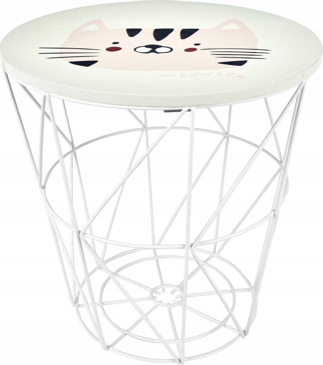 Stolik dziecięcy z funkcją schowka, Ø 30 cm