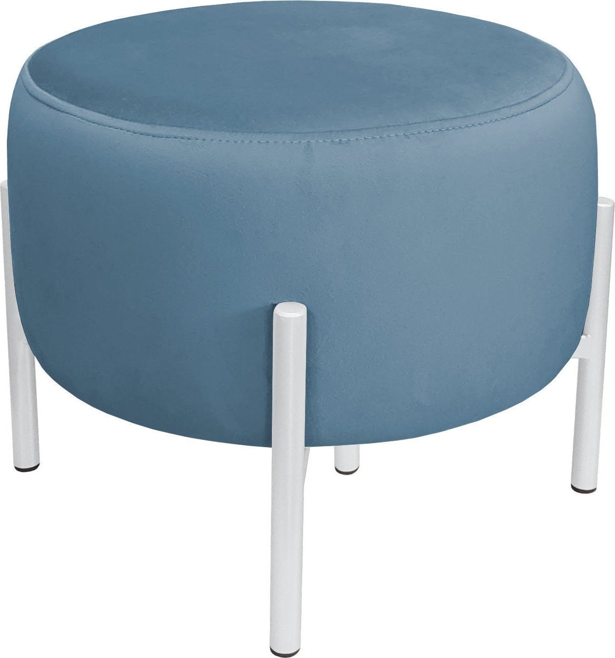 Atos Pufa OLA LOFT ławka podnóżek metal biała MG33