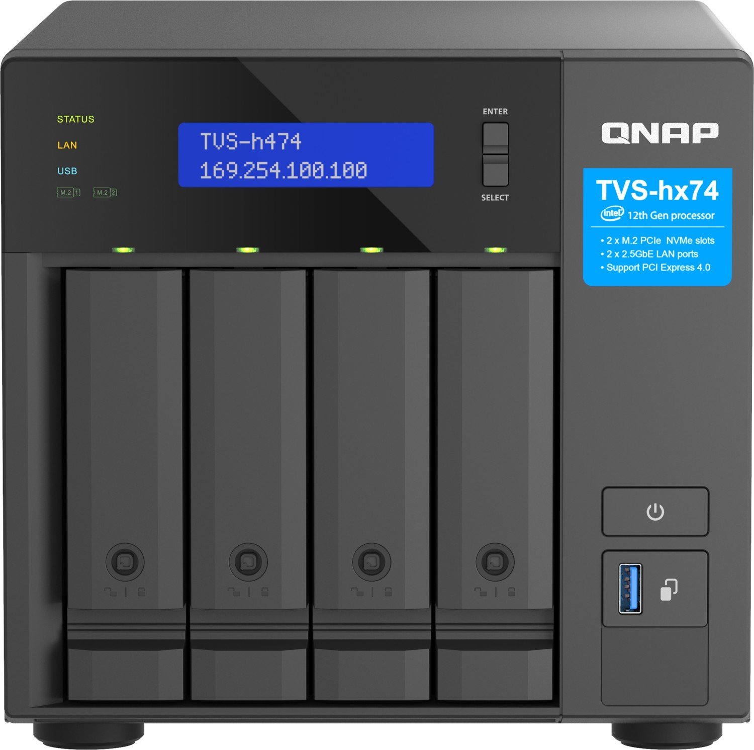 Serwer plików Qnap TVS-h474-PT-8G