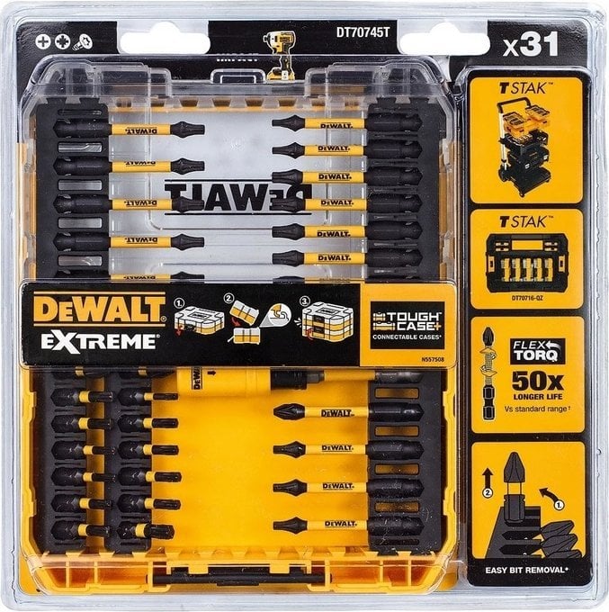 Dewalt EXTREME - Zestaw bitów udarowych 31el. (DT70745T)