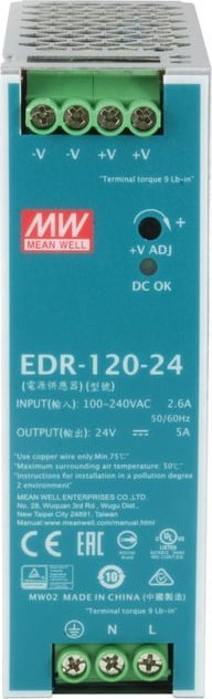 Zasilacz serwerowy LevelOne LevelOne POW-2441 moduł zasilaczy 120 W Miętowy, Srebrny