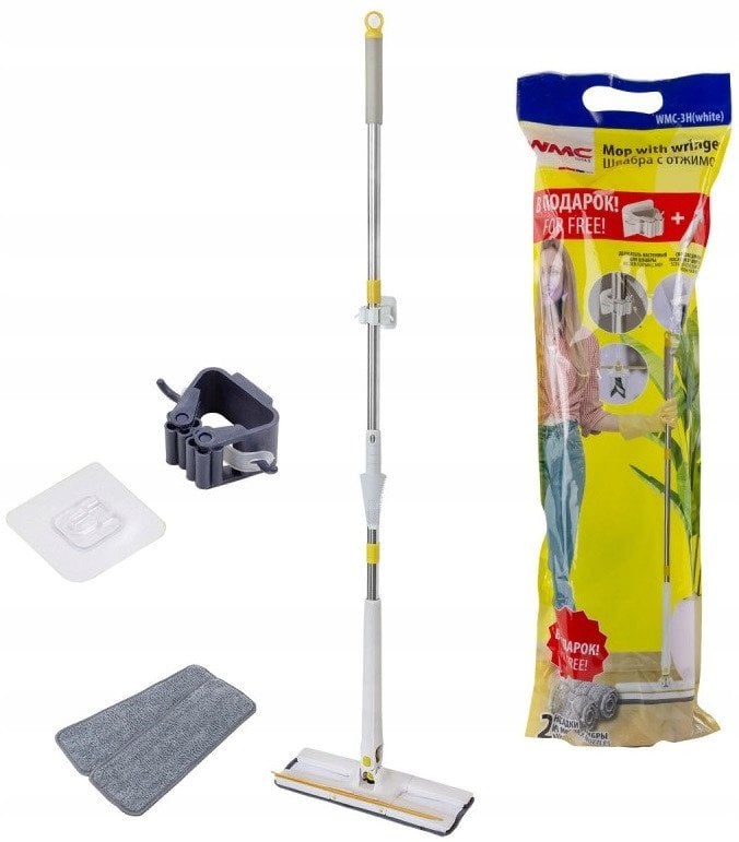 Mop z mechanizmem wyciskowym "motylek"i skrobaczką