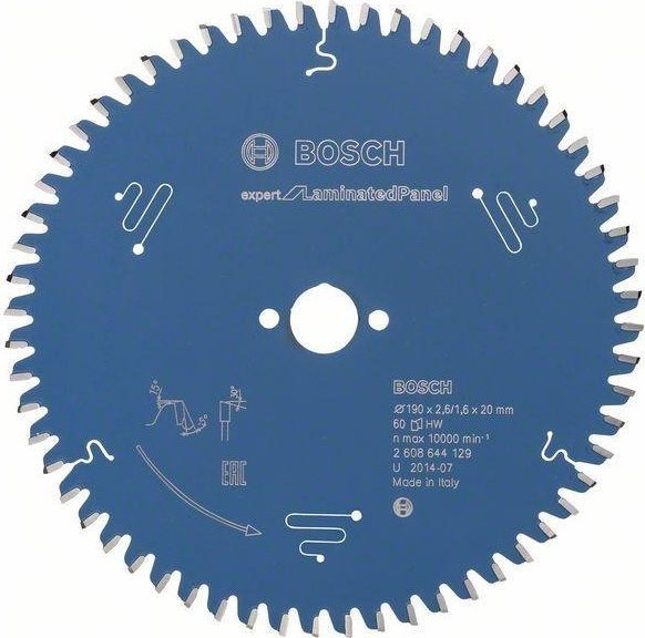 Bosch TARCZA PILARSKA EXPERT FOR LAMINATED PANEL 190*20*2.2 60T