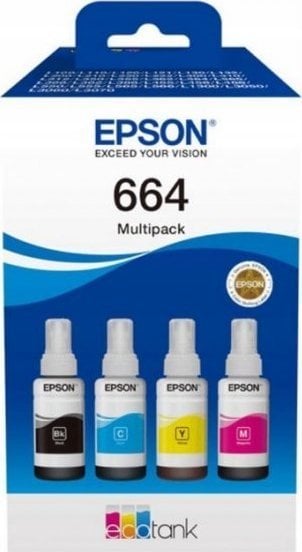 Tusz Epson Epson Tusz L100/200 T6646 MultiPack Black, Cyan, Magenta, Yellow
