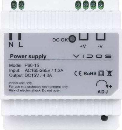 VIDOS Zasilacz VIDOS P60/15