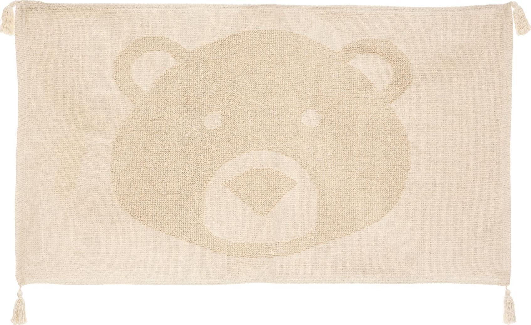 Atmosphera Dywanik dla dzieci Ozdobny miś Beżowy dywan Boho 60x90 cm