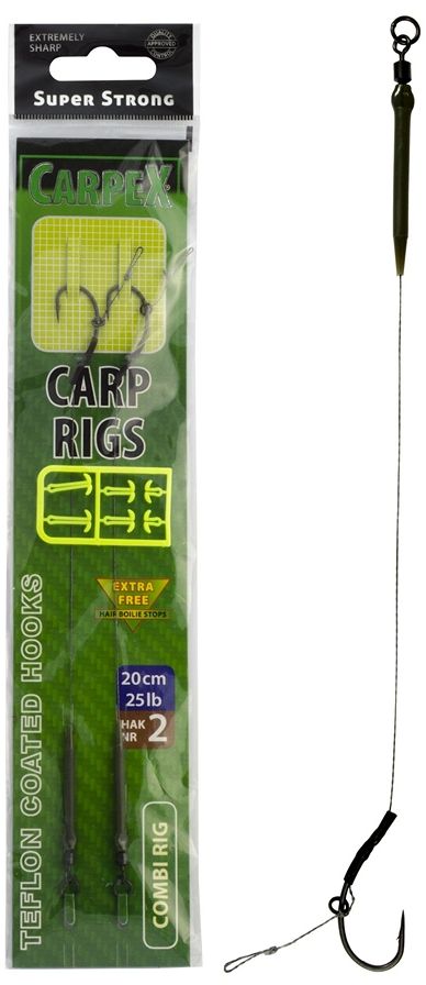 Carpex Przypon karpiowy Combi 20cm 15lb r. haka 6 (01-C-TSS3-06)