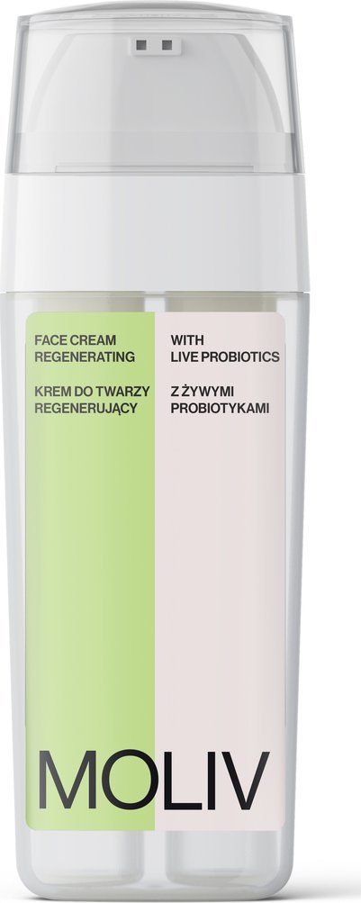 MOLIV Regenerujący krem do twarzy z żywymi probiotykami 30ml