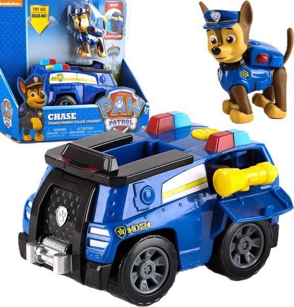 Figurka Spin Master Psi Patrol Transformujący radiowóz + Chase (20116034)