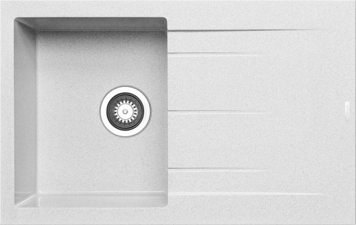 Zlewozmywak Pyramis Zlewozmywak granitowy Pyramis Alazia 79x50 1B1D Szary beton