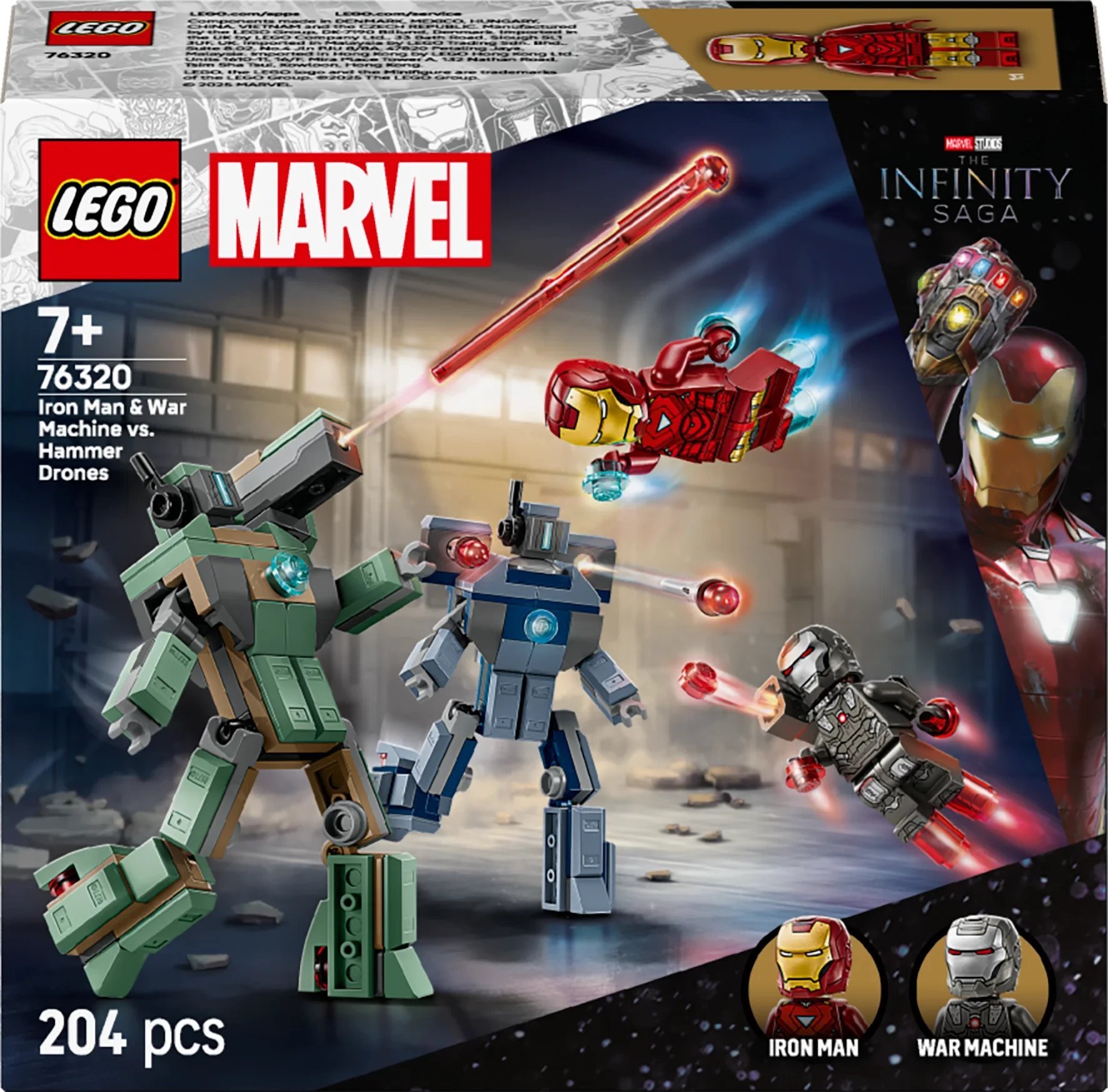 Marvel Iron Man i War Machine kontra drony Hammera (76320)
