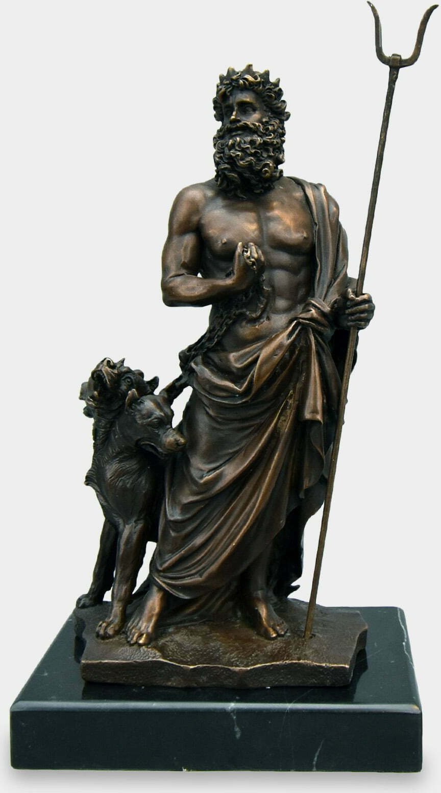 rzezbyzbrazu Hades i Pies Cerber Rzeźba z Brązu