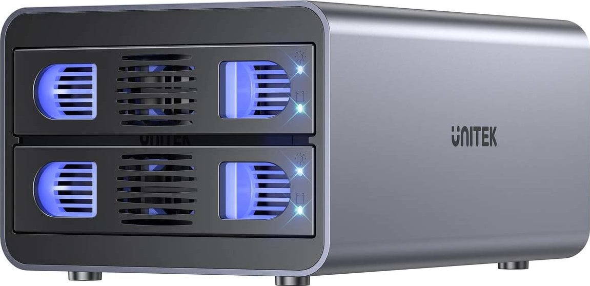 Kieszeń Unitek RAID do dysku SATA 2.5''/3.5'' – 4 tryby, 40TB, 5Gb/s