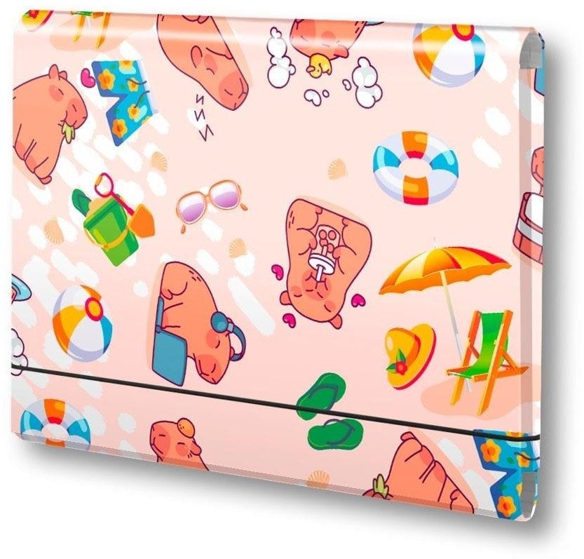Teczka łamana A4 na gumkę Kapibara plaża PENMATE