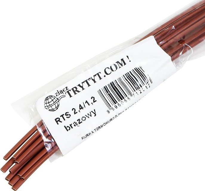 Trytyt 10x Koszulka termokurczliwa RTS 2,4/1,2 brązowy