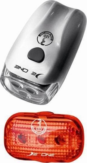 DeOne Zestaw lamp DeOne HL-DE 049 przód 3-Led + tył 3 Led Uniwersalny