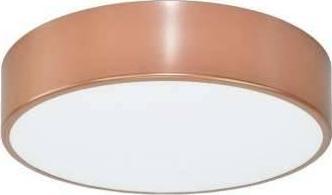 Lampa sufitowa TEAM Plafon LAMPA sufitowa 137623692122 TEAM okrągła OPRAWA metalowa natynkowa różowe złoto biała