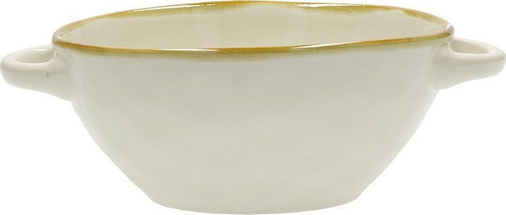 NPC Polska Rose&Tulipani Zestaw 4 misek do zupy z kamionki 600 ml kość słoniowa