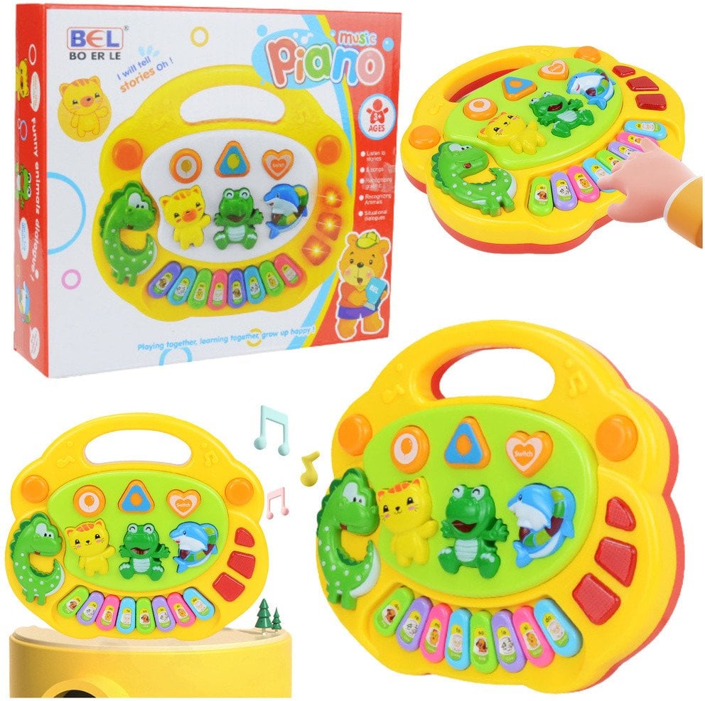 Pianinko Muzyczne Intarktywne Dla Dzieci Dźwięki Zwierząt Melodie