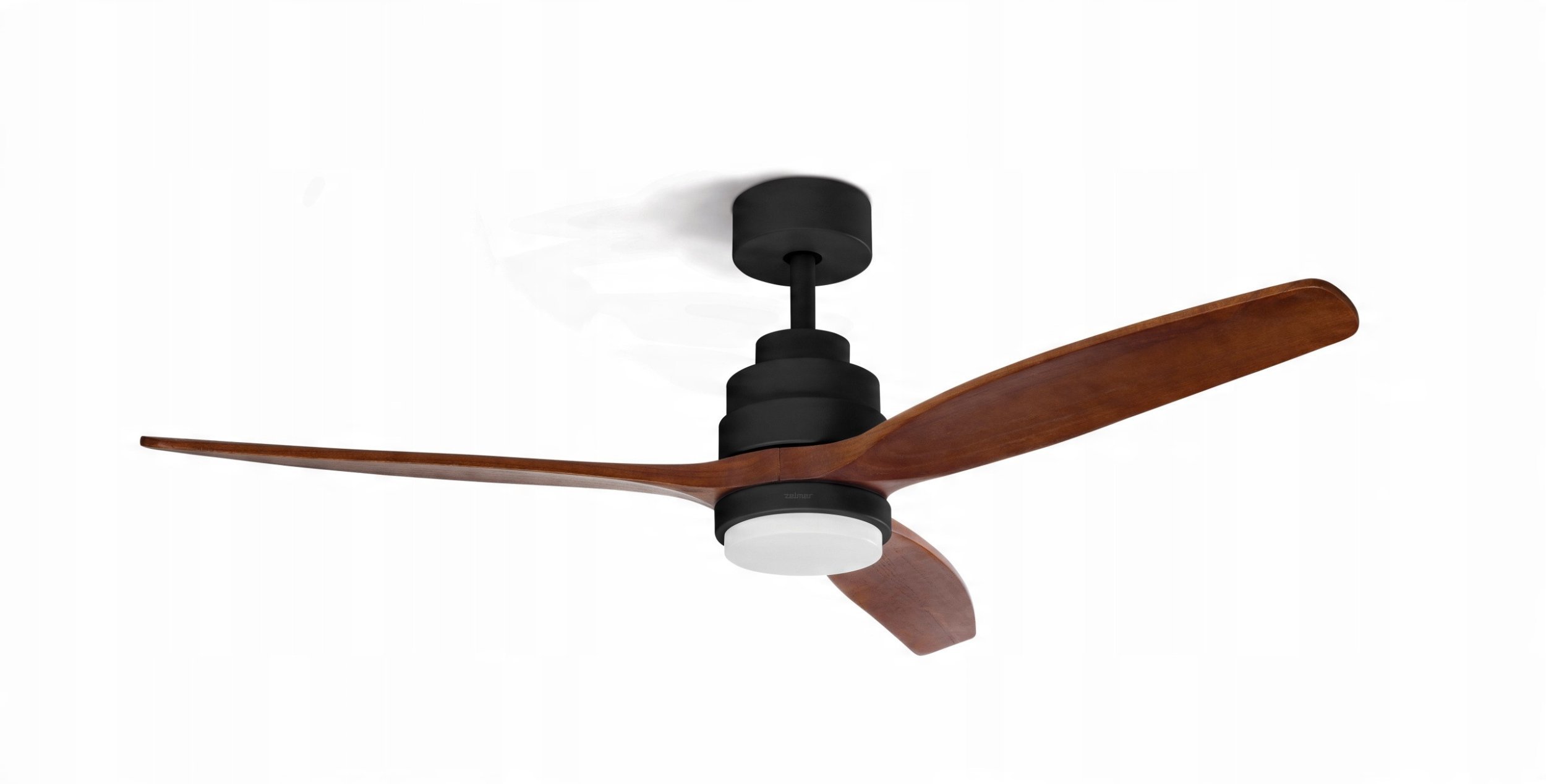 WENTYLATOR SUFITOWY ZCF 7601 40W 132cm LED 18W DĄB/CZARNY