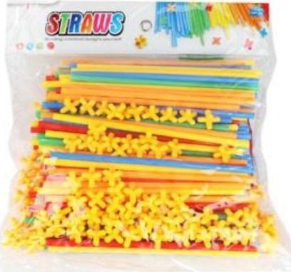 Askato Klocki słomki 300 elementów