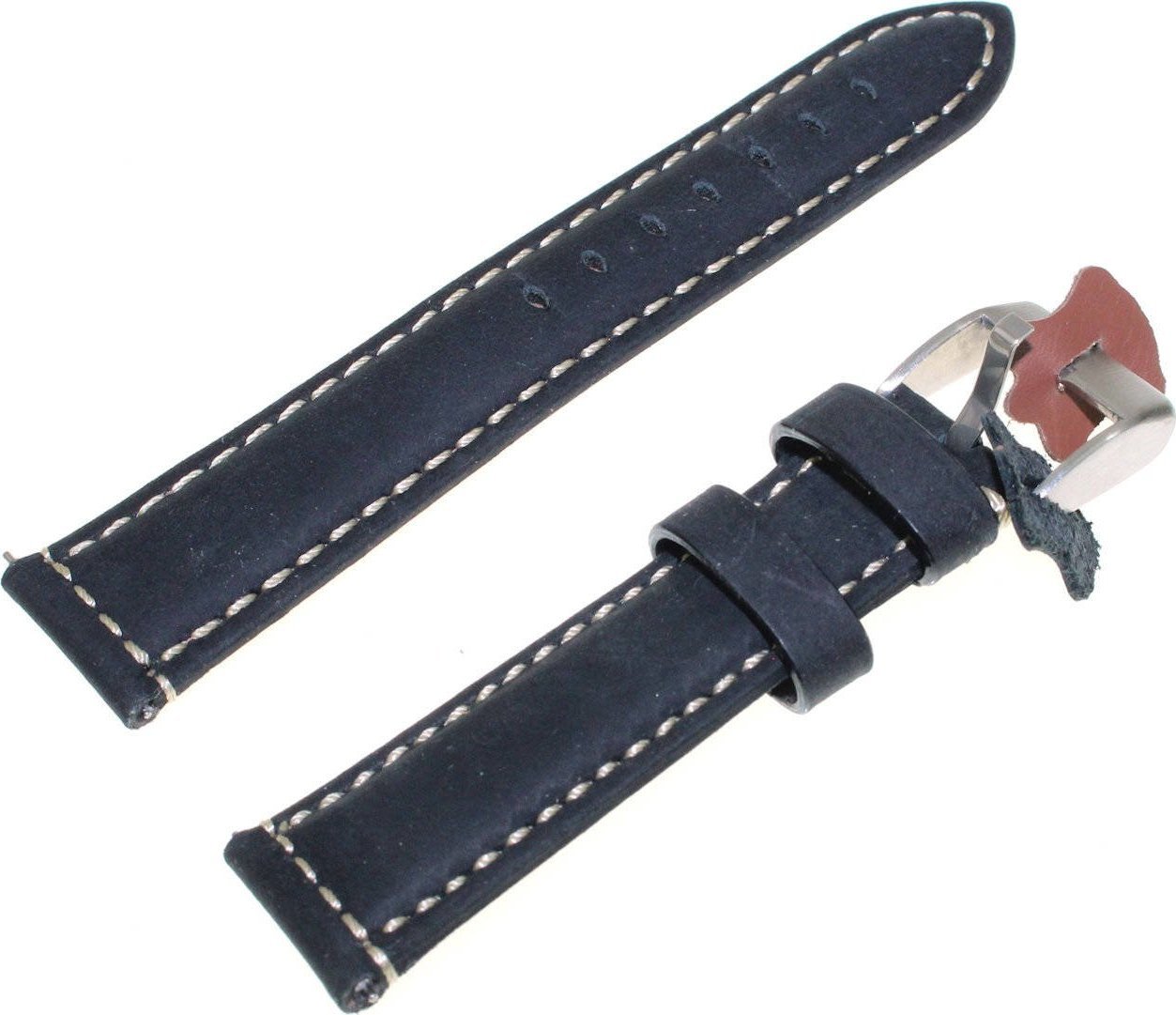 Diloy Zamszowy pasek do zegarka 20 mm Diloy 396.20.1