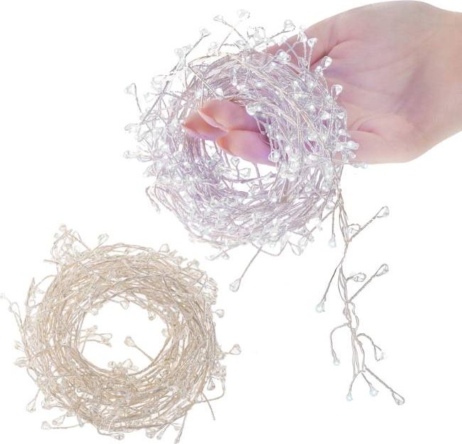 Lampki choinkowe Springos 300 LED białe zimne