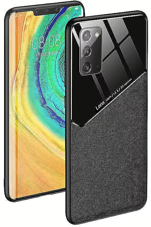 Mocco Lens Leather Back Case for Xiaomi Mi 11 Black