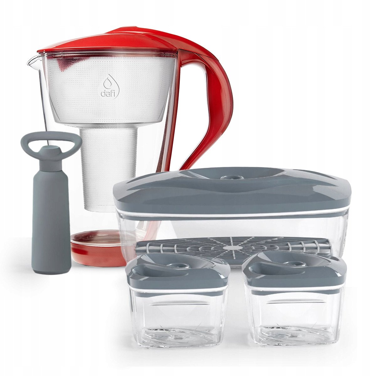 Dzbanek szklany Crystal makowy SeeYoo 3 stalowe