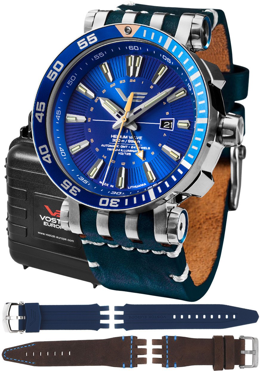 Zegarek męski Vostok Europe NH34-575A716LBL niebieski