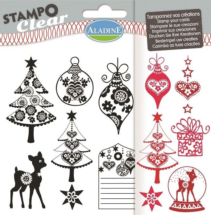 Aladine Stemple silikonowe Święta w Kwiatki