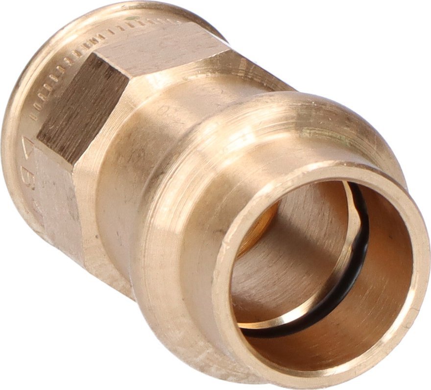 Conex Mufa przejściowa, 15x3/8 brąz B Press