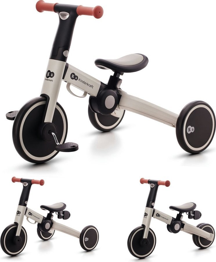 KinderKraft KINDERKRAFT ROWEREK TRÓJKOŁOWY 4TRIKE SILVER GREY