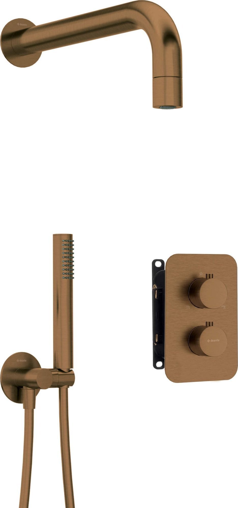 Zestaw prysznicowy podtynkowy z BOXem termostatycznym