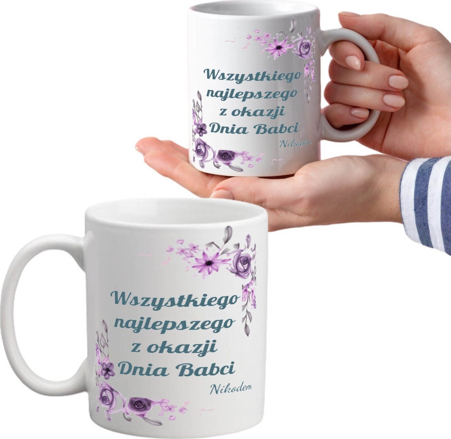 PrzydaSie Kubek Na Dzień Babci Babcia Z Nadrukiem Imię Prezent Z Imieniem Db3