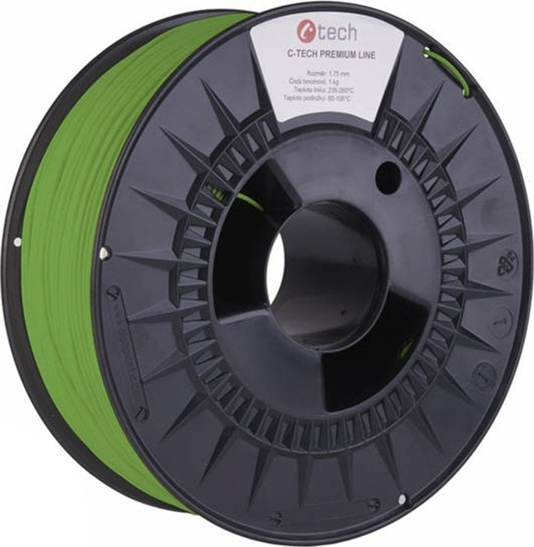 C-Tech Filament 3D C-TECH PREMIUM LINE PLA RAL6018 1,75mm 1kg Yellow green