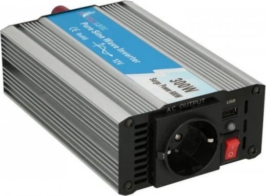 Przetwornica ExtraLink EXTRALINK przetwornica samochodowa 12V-230V 300W czysty sinus OPIP-300W