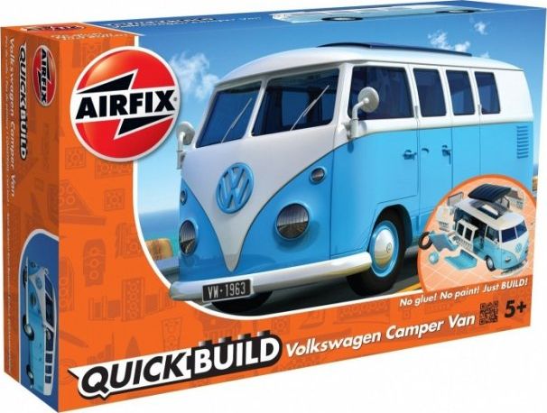 Airfix Model plastikowy Quickbuild VW Camper niebieski
