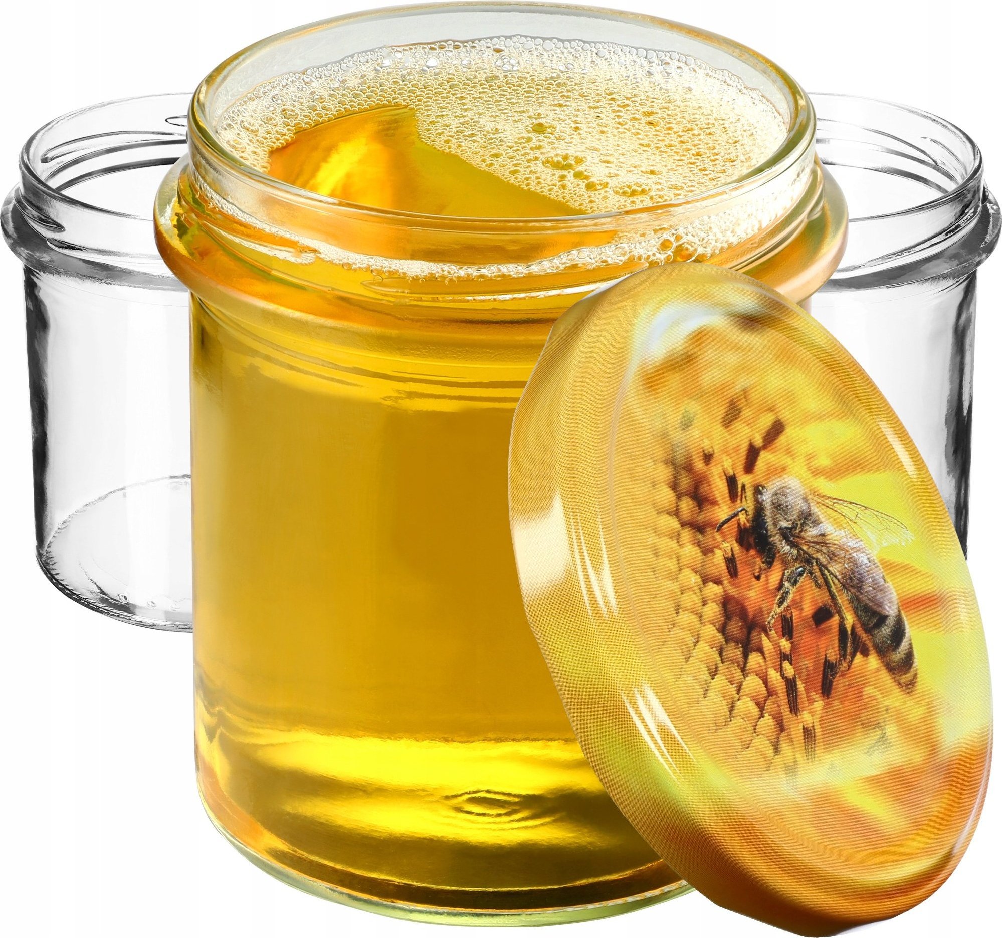 Kadax 20x Słoik 350ml Na Grzyby Miód Mięso Zakrętki fi82