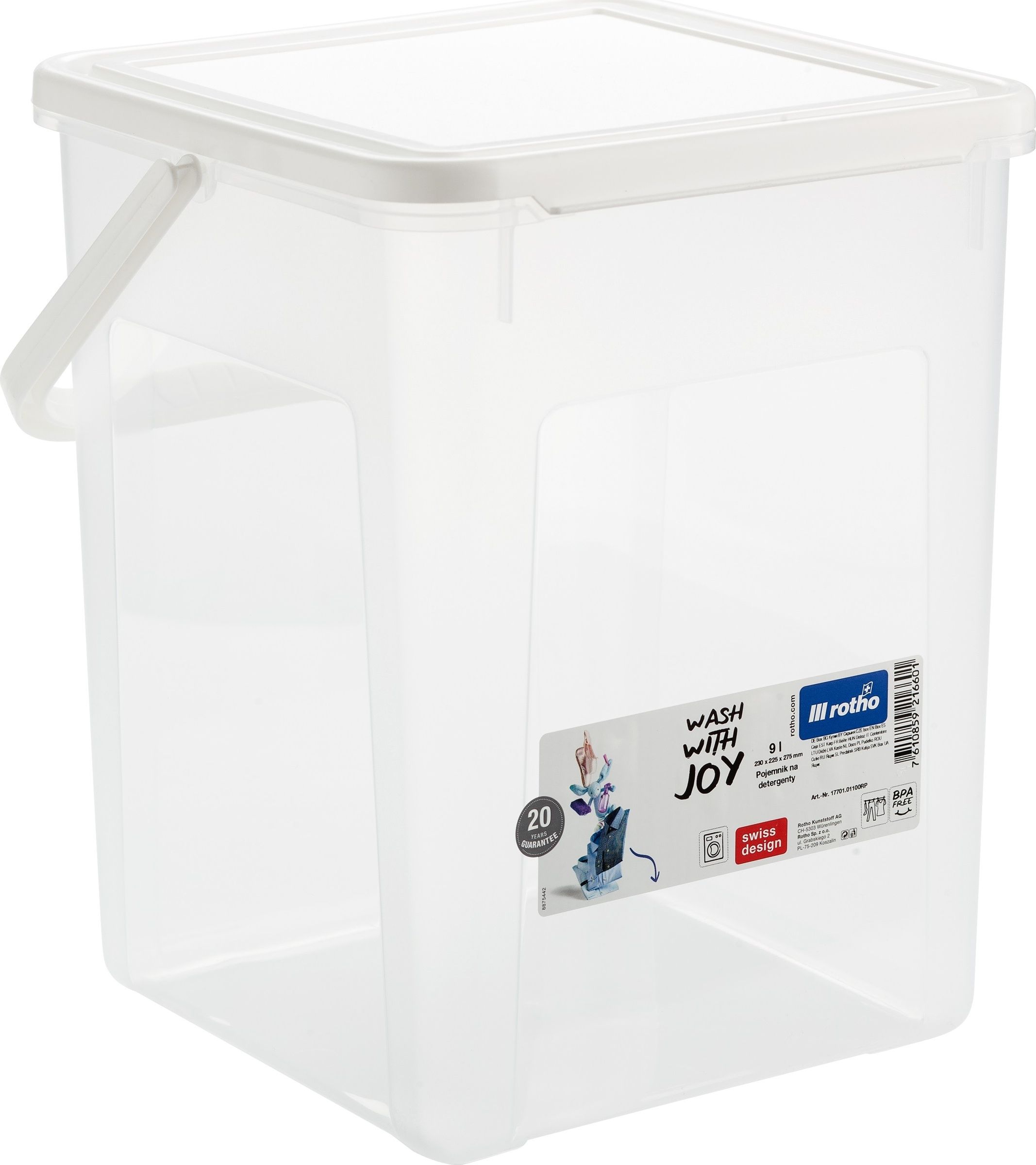 Rotho Pojemnik na proszek detergenty 9 L 5 kg