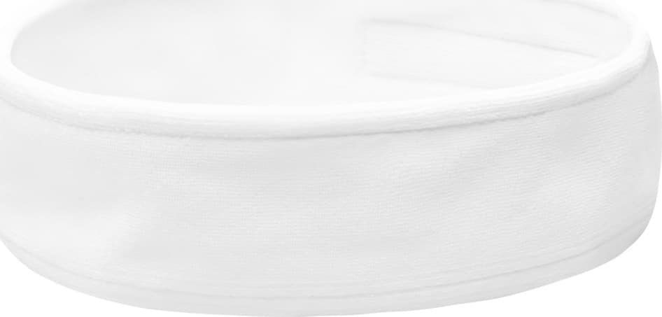 Activeshop Opaska kosmetyczna welur biała