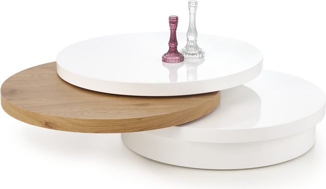 Halmar Ława MICHELLE biała / dąb złoty