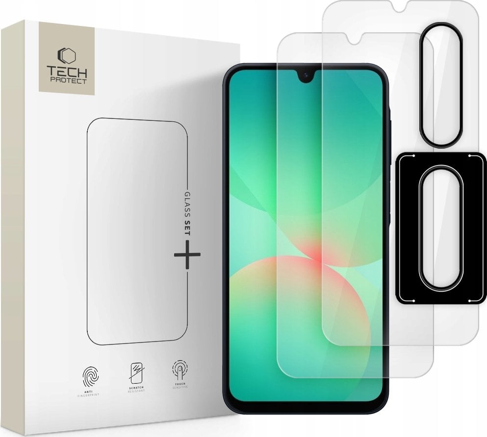 SZKŁO HARTOWANE TECH-PROTECT GLASS SET+ GALAXY A26 5G CLEAR
