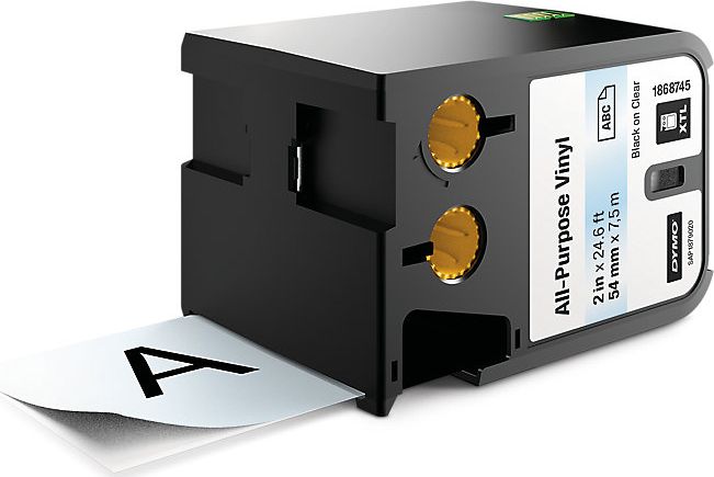 Dymo Taśma Dymo XTL winylowa trwała (54 mm), czarny na przezroczystym 7m długości, 1868745